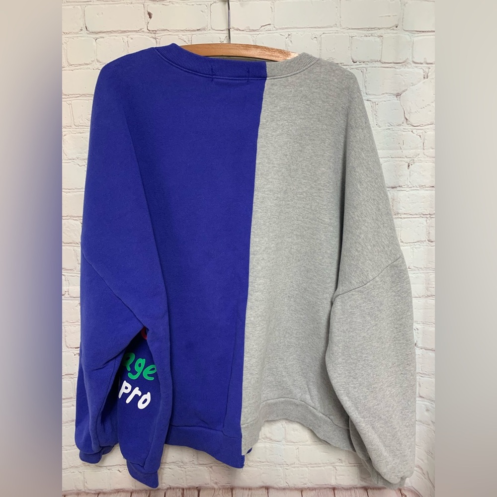 Vintage 90s Ccoltong Korea Graphic Split Sweatshirt Size XXL - Picture 6 of 6